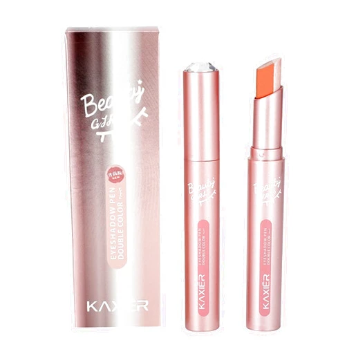 Xiahium Two-Color Glitter Eyeshadow Stick Long Lasting Waterproof High Pigmented Shimmer Colorful Eyes Shadow Pencil Makeup