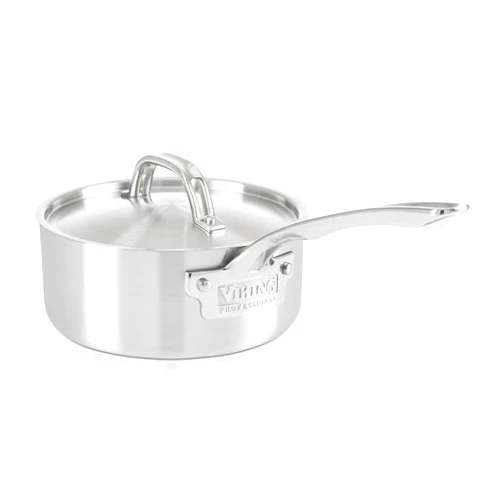 Viking Culinary Professional 5-Ply Stainless Steel Saucepan, 2 Quart, Includes Lid, Dishwasher, Oven Safe, Works on All Cooktops including Induction