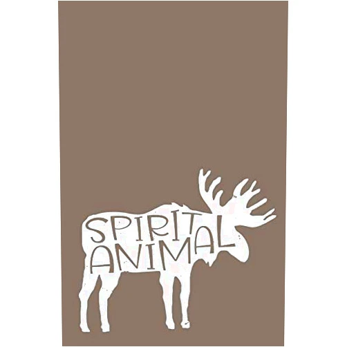 By Cardien Design Co. (Author) Spirit Animal: Rustic Moose Lover Notebook