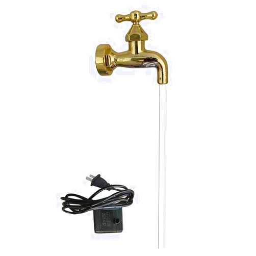 YARNOW Invisible Flowing Spout Watering Can Fountain Floating Tap Fountain Invisible Faucet Floating Outdoor Tabletop Fountains for DIY Garden Yard Art Decor (USB Faucet)
