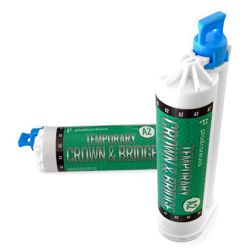 PlastCare USA Dental Temporary Crown & Bridge 10:1 (Shade A2) Material Dental (1 Cartridge)