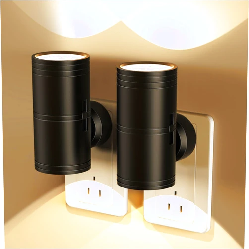 Likelgn Night Light Plug in to Wall, 2-Pack Dimmable LED Night Light with Dusk to Dawn Sensor, 3000K Soft White - Modern Nightlight for Nursery, Bedroom, Bathroom, Hallway