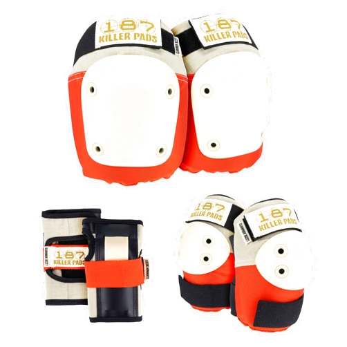 187 KILLER PADS Skateboarding Knee Pads, Elbow Pads, and Wrist Guards, Six Pack Pad Set, Lizzie Armanto Signature Edition, Small/Medium
