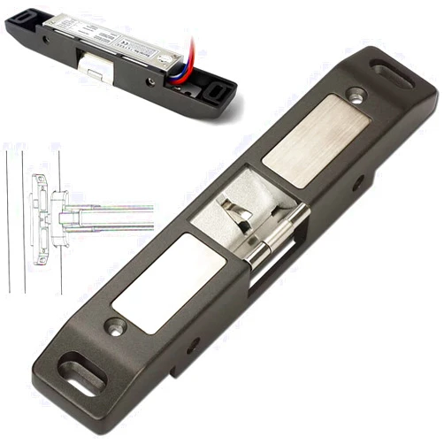 MENGQI-CONTROL Fire Emergency Door Electric Strike Push Rod Lock for Panic Bar Exit Open Device
