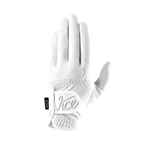 VICE Golf Duro White | Golf Glove | Features: Highly Durable Synthetic Suede, Great fit and Feel