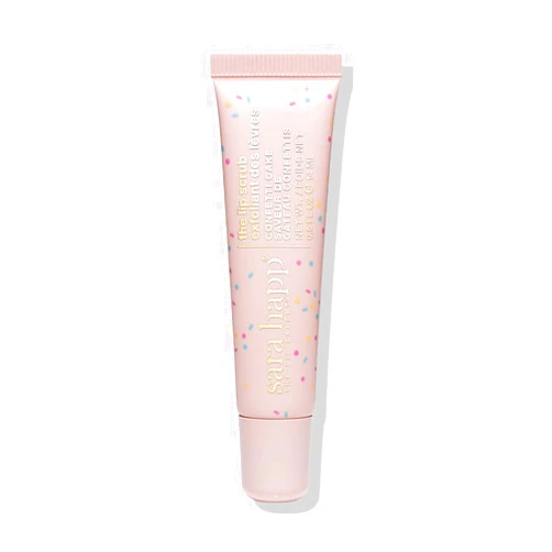 sara happ Confetti Cake Lip Scrub: Exfoliate, Moisturize, Smooth Lips with Almond Oil and Vitamin E, Enhance Lip Color