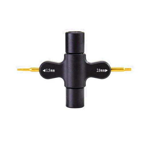 FZLANQ Drone Accessories for RC FPV M5 Quad Wrench with Built in One Way Bearing Tool 1.5mm/2mm Screwdriver Release Propeller Motor for RC FPV Racing Drone Replaceable Accessories