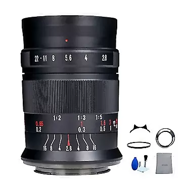 7 Artisans 60mm F2.8 Mark II APS-C 1:1 Magnification Macro Lens Manual Focus Prime Fixed Focus Lens for Panasonic/Olympus M4/3 Mount Camera