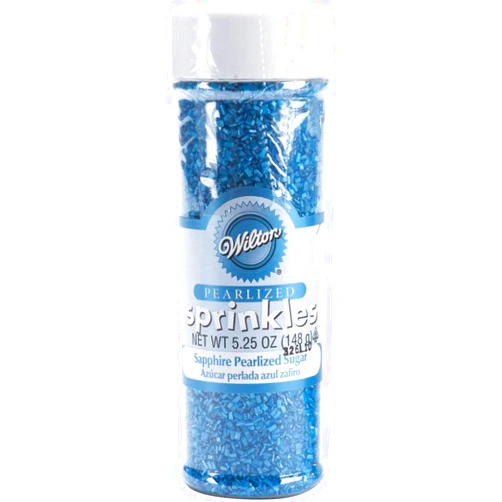 Wilton Pearilized Sugar Food Decorative, Sapphire