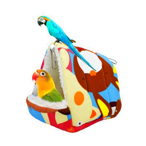 FidosFav Winter Bird Nest Pet Hammock Bird Cotton Bed Hanging Pet Bird Cage for Cage Suitable for Small and Medium-Sized Birds and Parrots Hamsters Gerbils Gliders