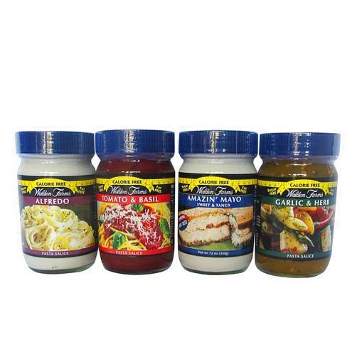 Walden Farms Calorie Free, Carb Free, Pasta Sauces-Alfredo/Tomato and Basil/Garlic and Herb/ Mayo