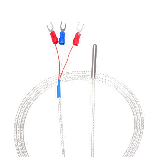 uxcell PT100 RTD Temperature Sensor Probe 3 Wires Cable Thermocouple Stainless Steel 300cm(9.8ft) (Temperature Rang: -50 to 200C)