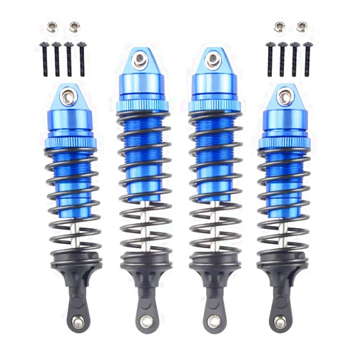 Hosim Shock Absorber Front & Rear, Springs Damper Aluminum Alloy for Traxxas 1/10 Slash 4x4 4WD RC Cars Replacement Upgrades Hop-up Parts (4pcs)