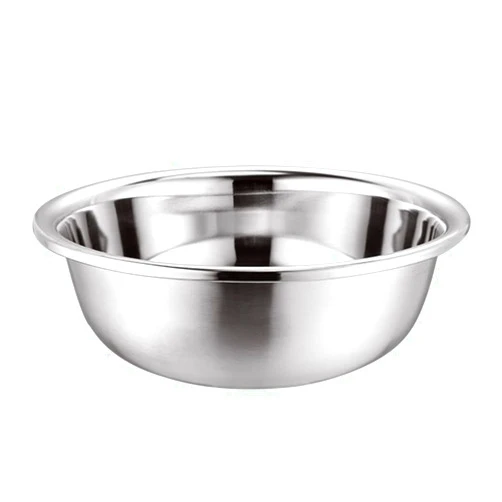 Cabilock Stainless Mixing Bowls Kneading Dough Bowl egg stirring bowl metal round soup bowl dough flour bowl large egg mix Large Stainless Steel Mixing Bowl