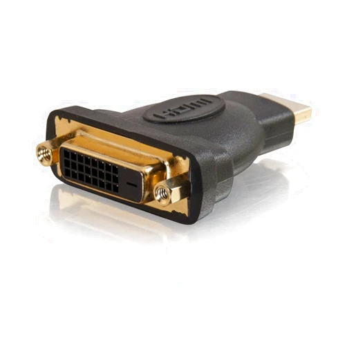 C2G 40745 Velocity DVI-D Female to HDMI Male Inline Adapter, Black