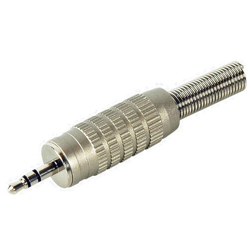 Connectronics TN-MPS Deluxe 3.5mm TRS (Stereo) Male with Spring Strain Relief for 1/4in O.D. Cable