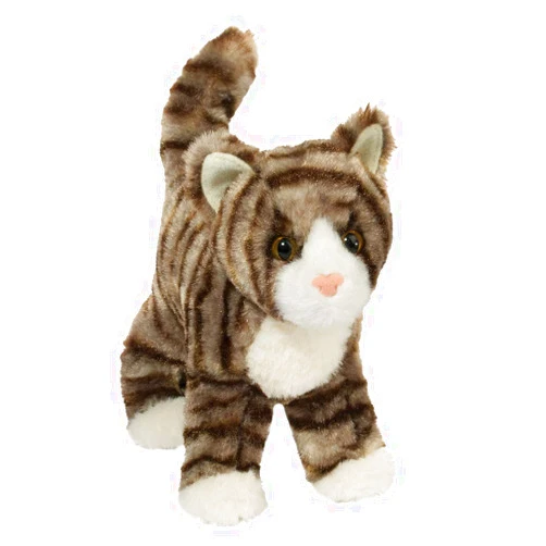 Douglas Zigby Gray Stripe Tabby Cat Plush Stuffed Animal