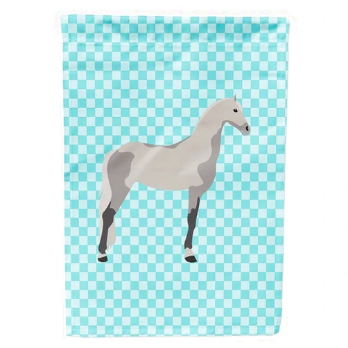212 Main Orlov Trotter Horse Blue Check Flag Canvas House