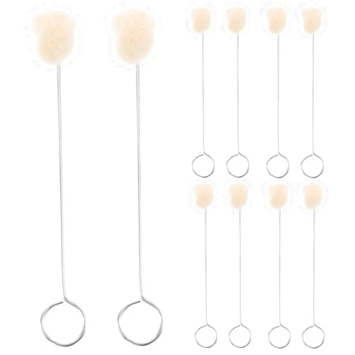 MAGICLULU 10pcs Wool Daubers Ball Brush Leather Dye Leather Tool Leather Crafting Tools for Leather Dyes for DIY Crafts Projects