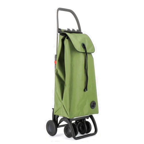 Rolser I-Max MF 4 Wheel 2 Swivelling Foldable Shopping Trolley - Kaki