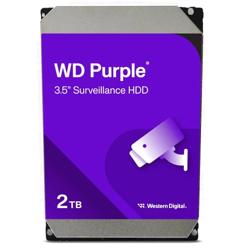 Western Digital 2TB WD Purple Surveillance Internal Hard Drive HDD - SATA 6 Gb/s, 256 MB Cache, 3.5