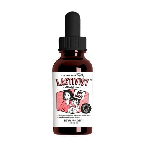 Legendairy Milk Lactivist Drops, Breastfeeding Supplement to Increase Breast Milk Supply, Organic Torbangun for Lactation, Made in USA, Alcohol Free, 4 Fl Oz