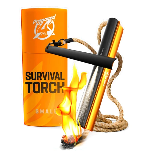 PREPARED4X Fire Starter Survival Tool - All-in-One Flint and Steel Fire Starter Kit - Ferro Rod Fire Starter with 36