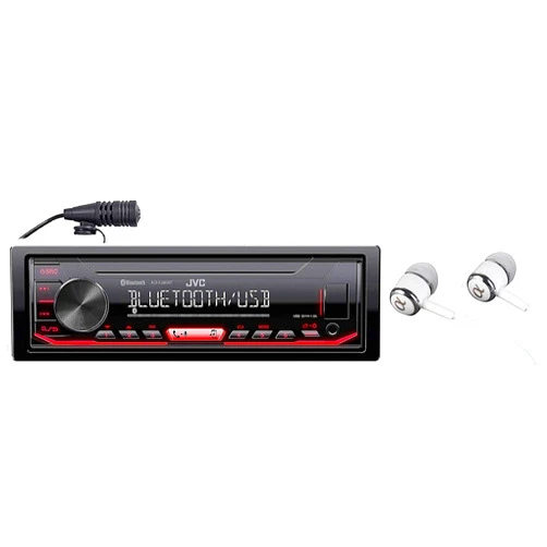 JVC KD-X260BT Built-in Bluetooth, AM/FM, USB, MP3, Pandora, Spotify, iHeartRadio Digital media receiver, Works with Apple and Android Phones, iPod/iPhone Music Playback