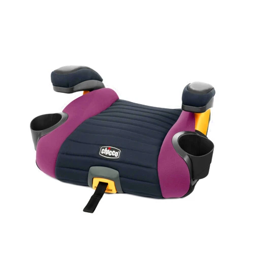 Chicco GoFit Plus Backless Booster Car Seat with Quick-Release Latch, Portable Travel Car Booster Seat for Children 40-110 lbs. | Vivaci/Pink
