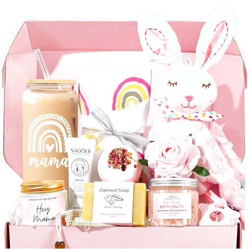 IAOVUEBY New Mom Gifts & Baby Girl Gifts, Baby Shower Gifts for Mom to Be, Pregnancy Gifts For Expecting Mom, First Time Mothers Day Gift for New Mom, Pregnancy Gifts for Women and Baby