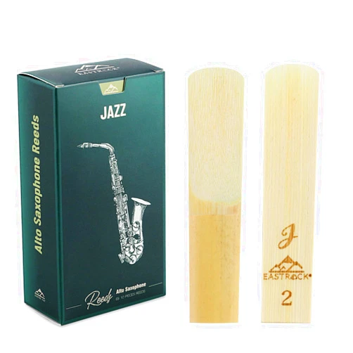EASTROCK Jazz Alto Saxophone Reeds 2.0/2.5/3.0 Professional Alto Sax Reeds for Saxophone Beginner and Advanced Saxophonist Strength 2.0-10 Pack