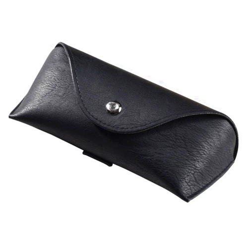 Andy's Orchids Portable Waist PU Leather Eye Glasses, Sunglasses Box Case Black Cover, Folding Sunglasses Case Wearing on Belt Cases