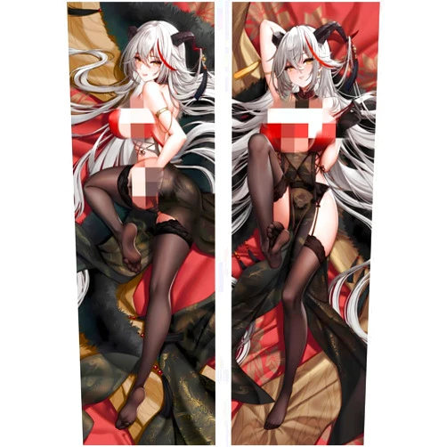 KXUISDUJ Body Pillow Case Hugging Pillow Game Anime Merch Stuffed Double-Sided Printed Peach Skin Plush 59 x 20 Inch Room Decor (Ägir 9) KXUISDUJ
