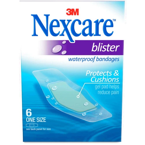 Nexcare Blister Waterproof Bandages, 1 1/16