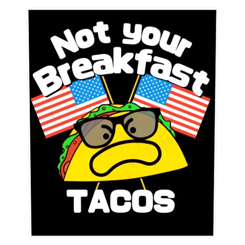 CNW Studio Not Your Breakfast Tacos Bumper Sticker Vinyl Decal 5