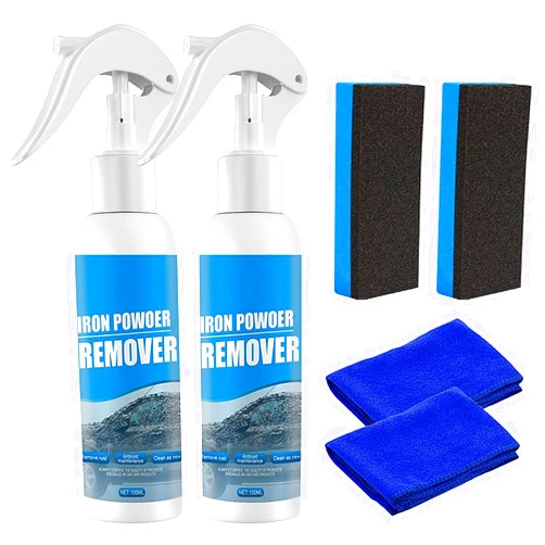 VOKSODHCK Car Rust Removal,car Rust Removal, Multi-Purpose Car Rust Remover Metal Surface Chrome Paint Car Cleaning,Rust Remover Car Cleaning Supplies (2PCS)