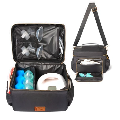 Kadamii Breast Pump Bag - Pumping Tote Bag Compatible with Spectra S1 S2 Gold, Medela, and More, Stylish and Functional for Busy Moms, with Built-in Cooler