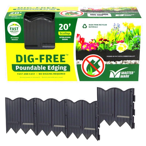 MASTER MARK Dig-Free Poundable Edging (Black)