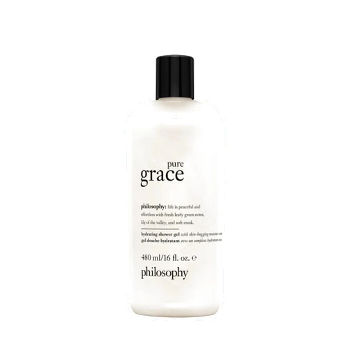 philosophy pure grace hydrating bath & shower gel - efficiently cleanses, soothes & comforts dry skin - vegan & cruelty free formula