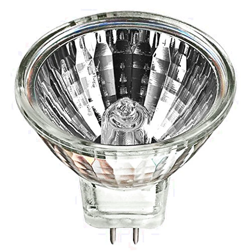 CBconcept 10 Bulbs - 12 Volt, 50 Watts , MR16, UV Glass Face, GU5.3 Bi-Pin Base Halogen Light Bulb, For Accent lighting, Tracking Light, Landscape Lights, Exhibit Art Gallery - Designed in CA