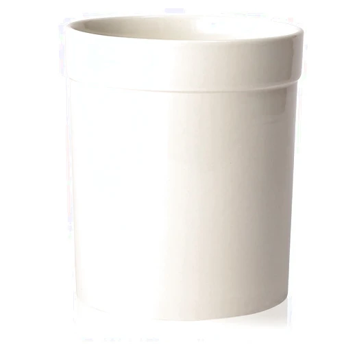 MEIGUI Ceramic Kitchen Utensil Holder, Utensil Crock Large Utensils Holder for Kitchen Decor, Cooking Tool Utensils Caddy for Countertop, Pure White