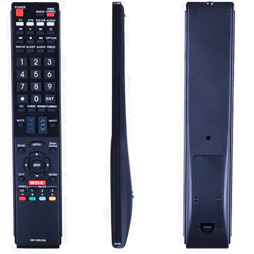 Beyution GB118WJSA Replace Remote Control Fit for Sharp TV LC-60LE550U LC-80UQ17U LC-70UQ17U LC-60UQ17U LC-70TQ15U LC-60TQ15U LC-70SQ17U LC-70SQ15U LC-70SQ10U LC-60SQ17U LC-60C6500U LC-90LE657U