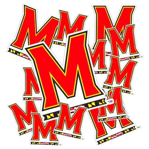 Desert Cactus University of Maryland Terrapins UMD Terps Stickers Vinyl Decals Laptop Water Bottle Car Scrapbook T3 (Type 3-1)