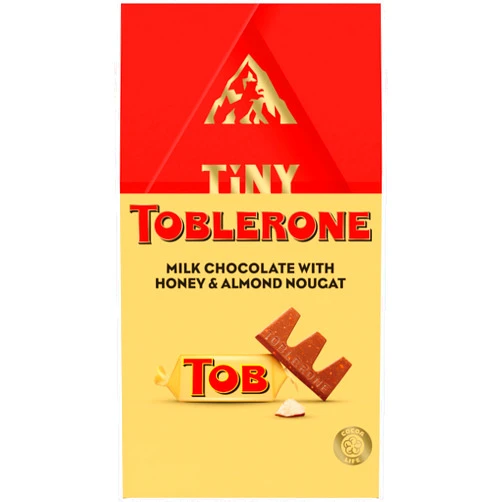 Toberlone Tiny Toblerone Milk Chocolate Bars with Honey and Almond Nougat, 8.46 oz (30 Pieces)