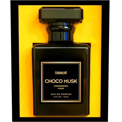 Biskoti Choco Musk Perfume for Women and Men - Gourmand Fragrance with Chocolate, Musk, and Vanilla Notes - Arabian Perfume