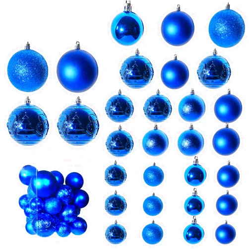 Aimmop Christmas Balls Hanging Decoration Baubles Decorative Plastic Christmas Ornaments Colorful Decors for Xmas Trees, Hallway, Birthday Party, Wedding and Holidays