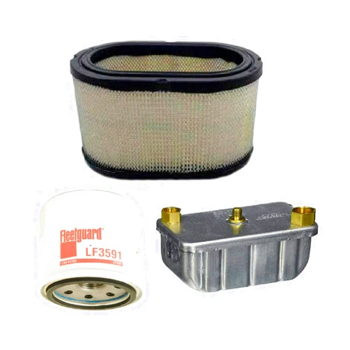 Aouuvul Filters Kit Fleetguard (AF27906, LF3591, FF236) for Cummins Onan Quiet Diesel 6000 7500 8000 Auxiliary Power Unit Generator. Replaces Cummins Onan (1402897, 1220833, 1492513)