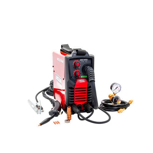 Lincoln Electric 90i MIG and Flux Core Wire Feed Weld-PAK Welder, 120V Welding Machine, Portable w/Shoulder Strap, Protective Metal Case, Best for Small Jobs, K5256-1