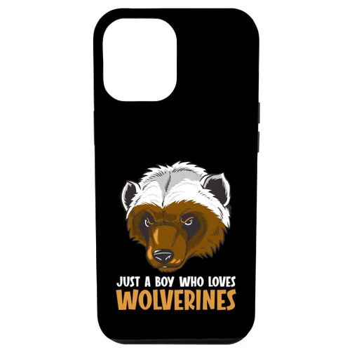 Wolverines Wolverine Animal Outfits iPhone 12 Pro Max Just a boy who loves Wolverines Wolverine Case
