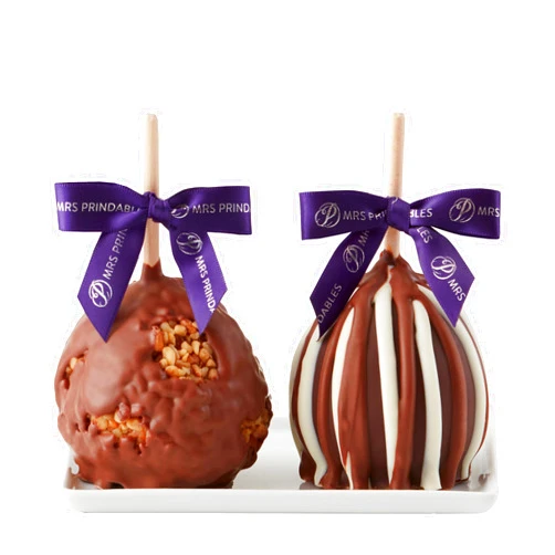 Mrs. Prindable's Mrs Prindables Classic Chocolate Covered Caramel Apple 2-Pack